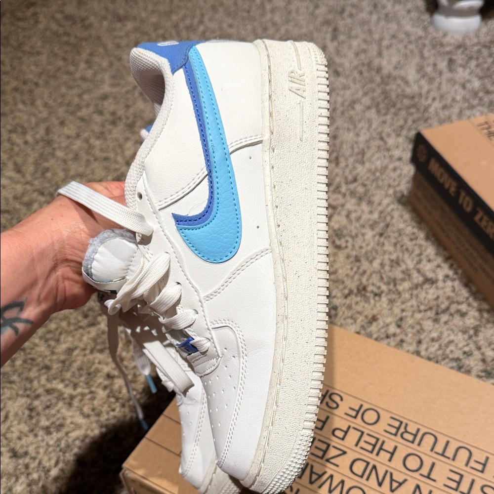 Blue Swooshes Mark The Nike Air Force 1’s Second ’82-Themed Colorway - Picture 11 of 15